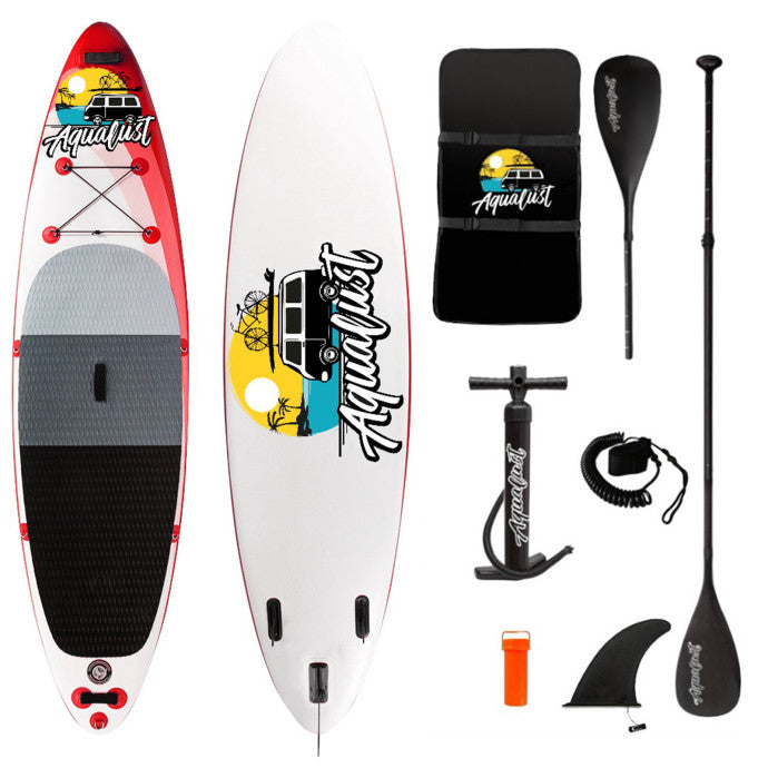 Aqualust 10’6” Inflatable SUP with paddle and pump