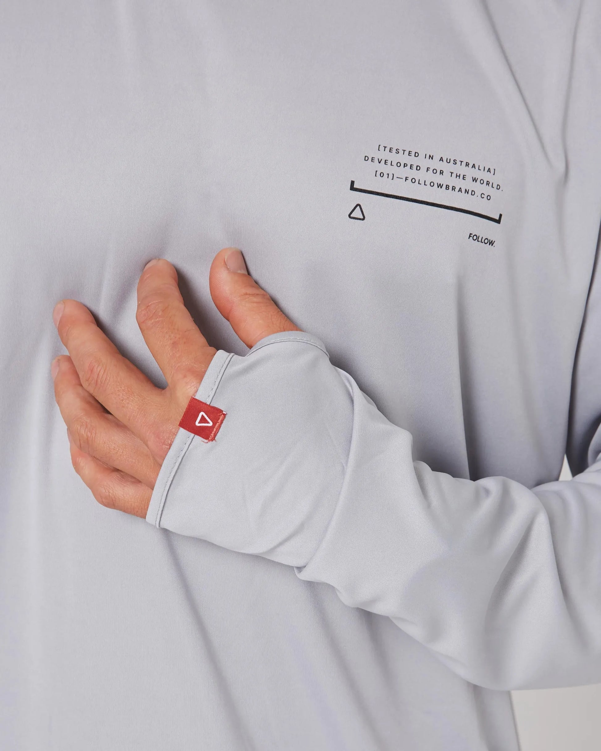 Follow Sun Hood L/S - Light Grey-4