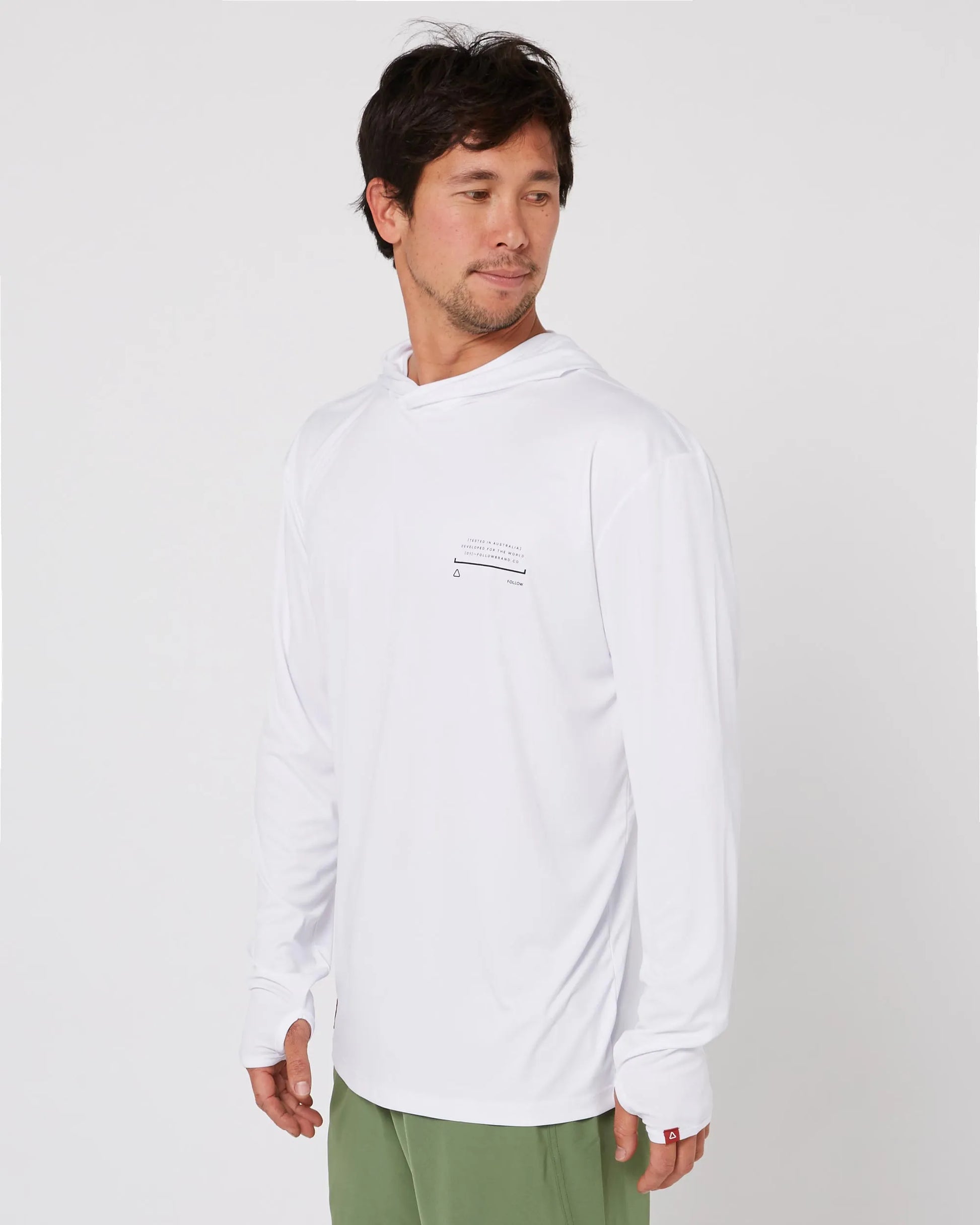 Follow Sun Hood L/S - White-4