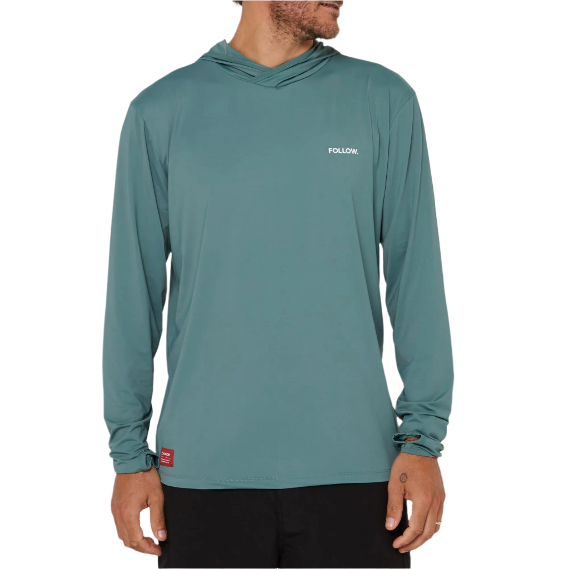 Follow Water Hood L/S - Olive