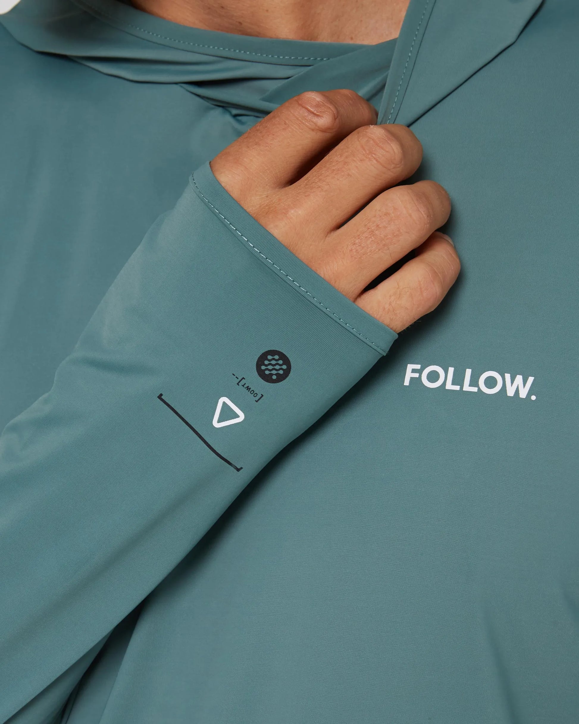 Follow Water Hood L/S - Olive-6