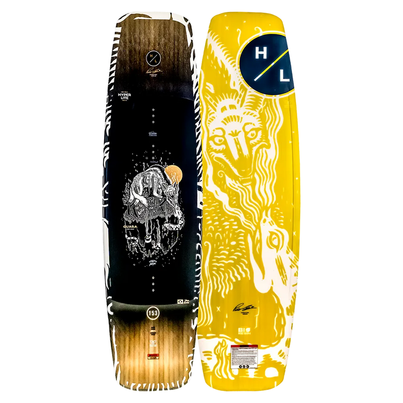 The Hyperlite Guara is your dream wakeboard! Insane graphics, solid shape and exceptional quality. Shop now at Weshbo!