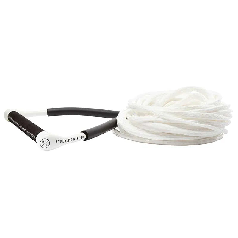 Hyperlite CG white wakeboard handle with POLY-e rope