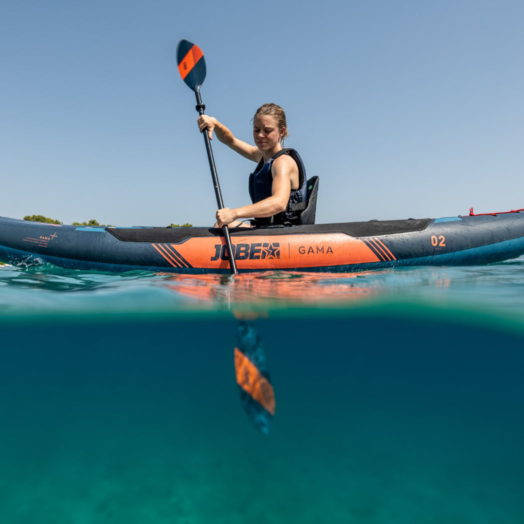 Jobe Gama Inflatable Kayak – Stable and Durable 1-Person Kayak for Smooth Paddling
