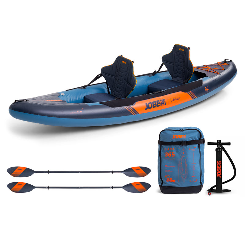 Jobe Gama Inflatable Kayak – Stable and Durable 1-Person Kayak for Smooth Paddling