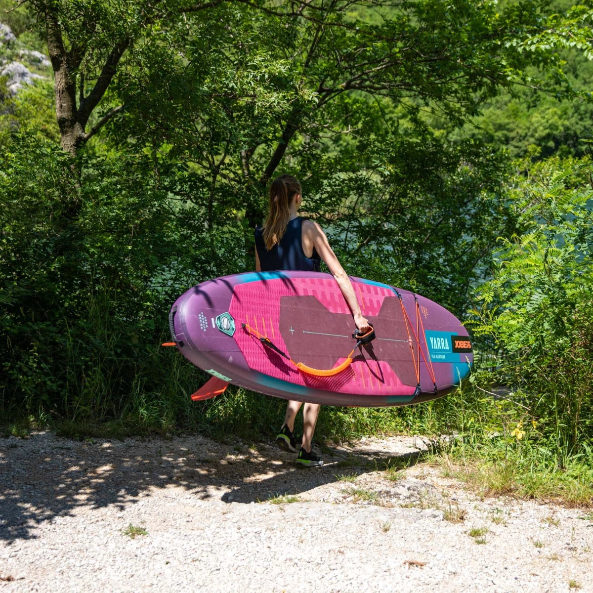 Jobe Aero Yarra SUP Board 10.6 Package - Purple, premium inflatable paddleboard