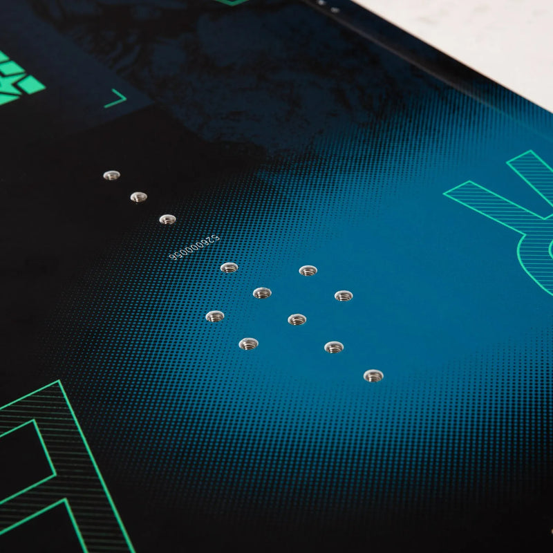 Close-up of a gaming mouse pad with brand logo and text