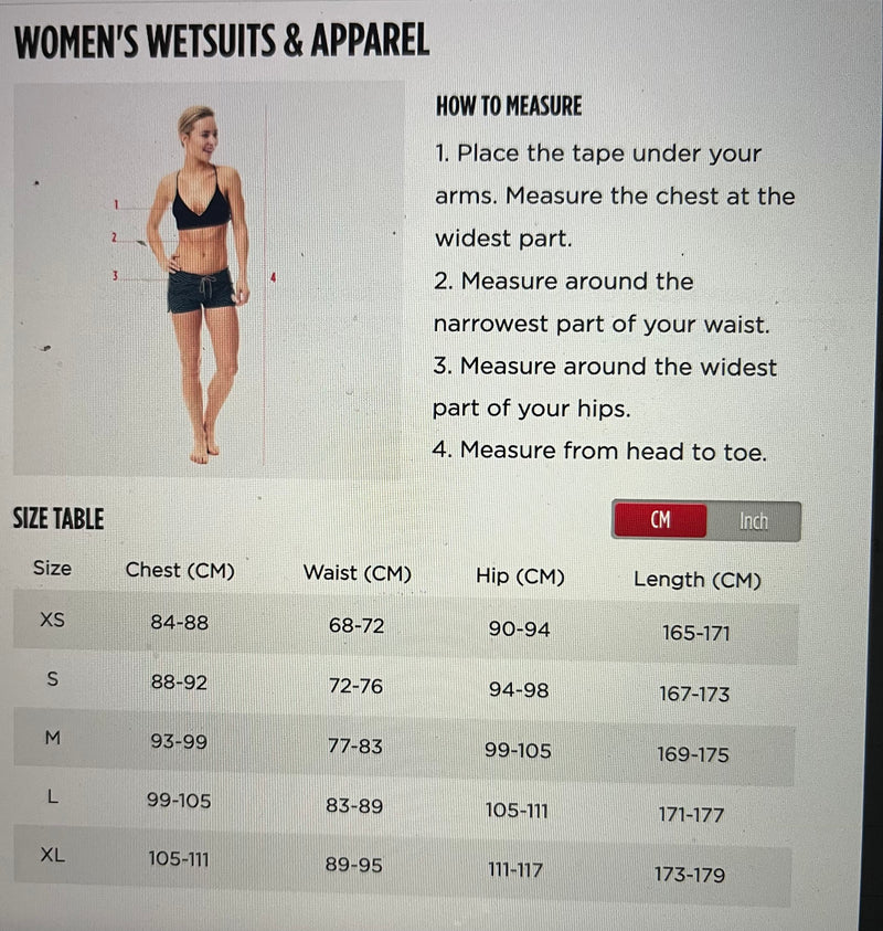 Jobe Womens_wetsuit_apparel_size