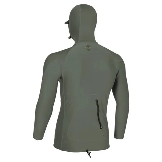 Mens rashguard O'Neill Hyperfreak Skins L/S with Hoody back
