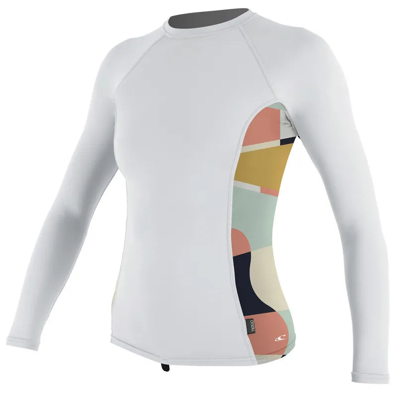 O’Neill SIDE PRINT L/S rash guard women