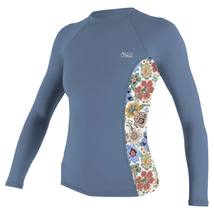 O’Neill SIDE PRINT L/S rash guard women