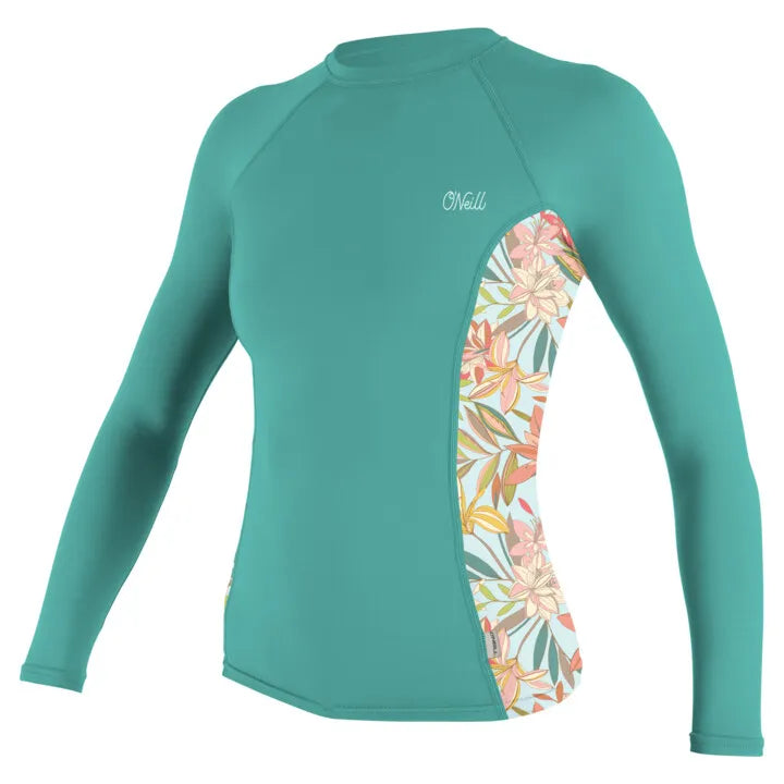 O’Neill SIDE PRINT L/S rash guard women