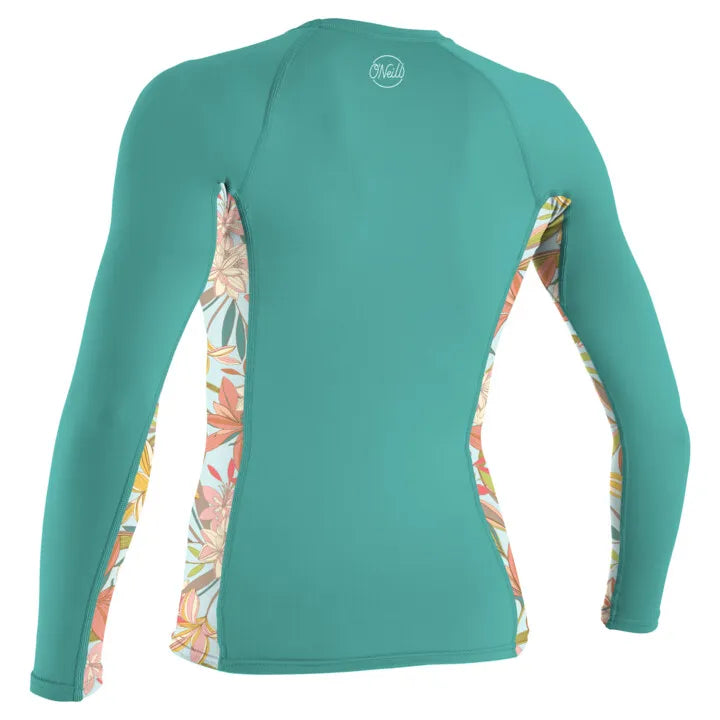 O’Neill SIDE PRINT L/S rash guard women