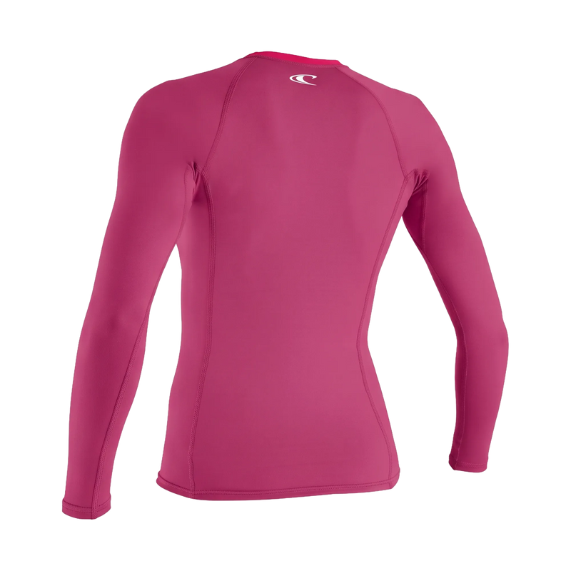 O'Neill wms BASIC SKINS  L/S Rash Guard fox pink