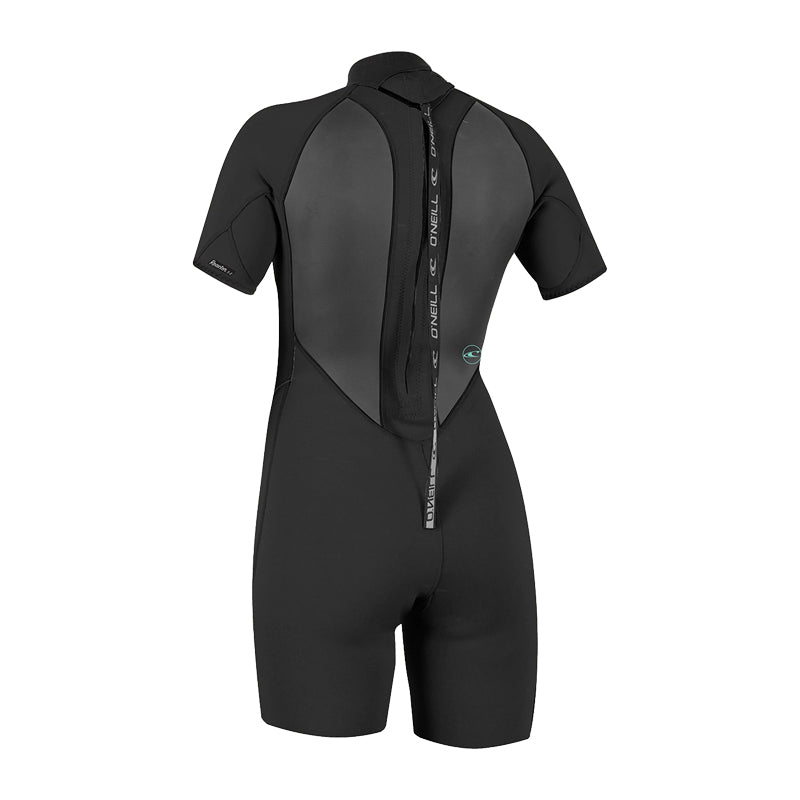 O'Neill Women's Reactor 2mm Back Zip S/S Spring Wetsuit – lightweight comfort for warm water sports